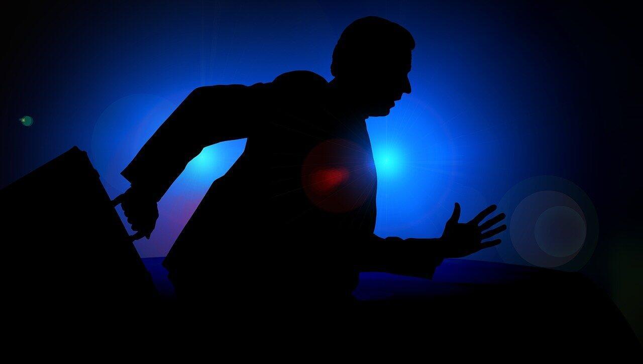 man, silhouette, businessman, escape, police, blue light, detection, criminal case, crime, briefcase, person, running, the shade, stress, rushed, hurry, run, escape, escape, escape, escape, police, police, police, police, police, crime, crime, crime, crime, stress