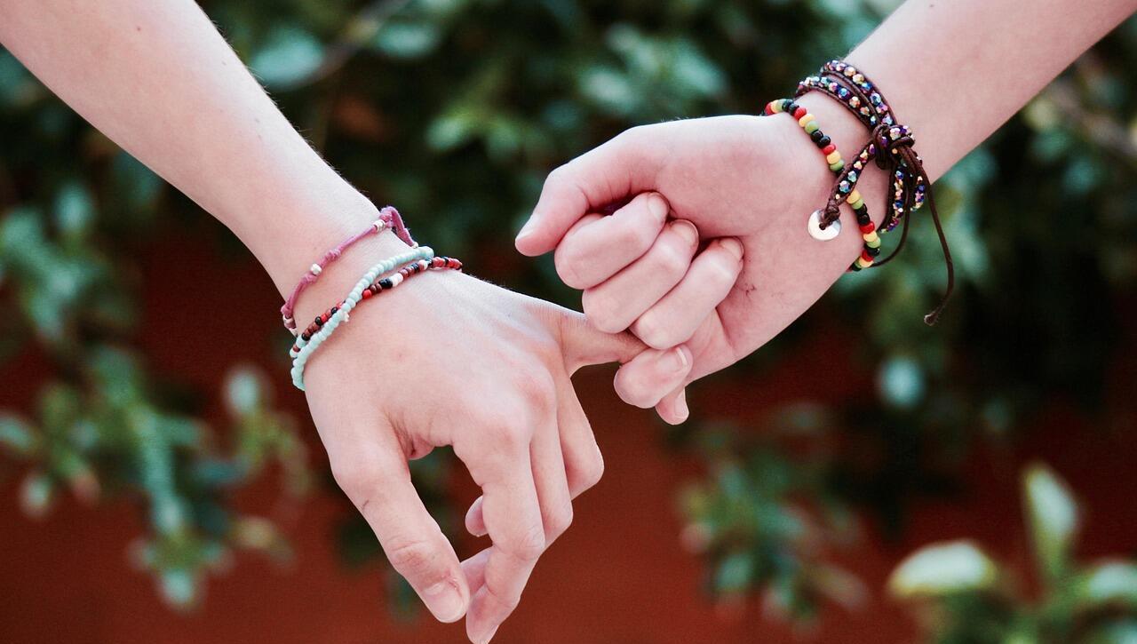 valentines day background, friendship, pinky swear, hands, union, love, holding hands, loyalty, dedication, bracelets, girls, friendship day