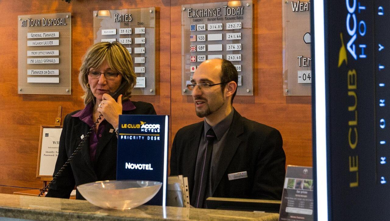 reception, hotel, desk, interior design, architecture, corporate, lobby, help, check in, people laugh, entrance hall, input range, key counter, registration, bell jar, leisure time, booking, to travel, business, service, call, tourism, women, men's suit, make a phone call, phone, check in, check in, check in, check in, check in