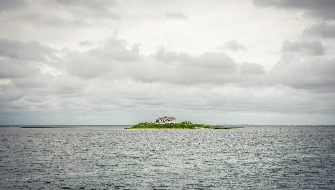 a house on an island