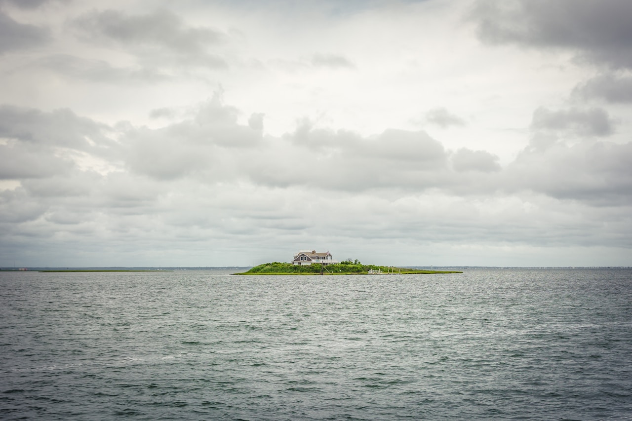 a house on an island